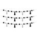 Teacher Created Resources Pom-Poms & Tassels Garland in White/Black | 10.75 H x 7 W x 5.25 D in | Wayfair TCR8902-3