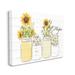 Stupell Industries Hope Script Sunflower Jars Rustic Country Flowers by Kim Allen - Wrapped Canvas Print Canvas | 16 H x 20 W x 1.5 D in | Wayfair