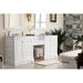 Alcott Hill® Kewstoke 85" Double Bathroom Vanity Set Stone, Wood in White | Wayfair 549F2391D51E41CAAD52DD44D7938D30