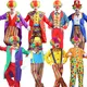 Costume de clown LYus drôle d'Halloween pour hommes combinaison de cosplay de fête de carnaval