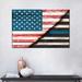 August Grove® Rustic USA Police Flag On Canvas Print Canvas | 16 H x 24 W x 1.25 D in | Wayfair 760860370CAB49C6A529B5461DBAE076
