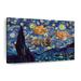 Red Barrel Studio® Lazy Cats Starry Night Metal | 32 H x 48 W x 1.25 D in | Wayfair 25FDE2ED6A6E4DFAACF389A6F76B0AC2
