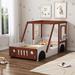 Zoomie Kids Aleria Platform Bed Wood in Brown | 20.6 H x 41.3 W x 77.6 D in | Wayfair CC4609D5E1BF4063A63109A689E5AA23