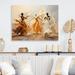 House of Hampton® Yellow & White Dance Woman Ensemble I - Dance Metal Wall Art Living Room Metal in White/Yellow | 12 H x 20 W x 1 D in | Wayfair