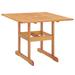 "Hatteras 36"" Square Outdoor Patio Eucalyptus Wood Dining Table - East End Imports EEI-3674-NAT"