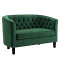 Prospect Performance Velvet Loveseat - East End Imports EEI-2615-EME