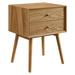 Ember Wood Nightstand With USB Ports - East End Imports EEI-4343-NAT-NAT