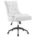 Regent Tufted Vegan Leather Office Chair - East End Imports EEI-4573-BLK-WHI