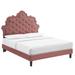 Sasha Button-Tufted Performance Velvet King Bed - East End Imports MOD-6842-DUS