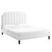 Colette King Performance Velvet Platform Bed - East End Imports MOD-7075-WHI