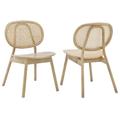 Malina Wood Dining Side Chair Set of 2 - East End Imports EEI-6081-GRY