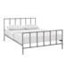 Dower Queen Stainless Steel Bed - East End Imports MOD-5437-GRY