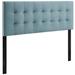 Lily Biscuit Tufted Full Performance Velvet Headboard - East End Imports MOD-6119-LBU