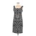 Yoana Baraschi Casual Dress - Sheath Scoop Neck Sleeveless: Black Dresses - Women's Size 6