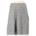 Sienna Sky Casual Skirt: Gray Tweed Bottoms - Women's Size Medium