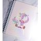 Pink Unicorn Reusable Sticker Album - Holographic Dots - 5 x 7 inch - Cartoon Animal - Sticker Book