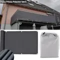 Gray Balcony Privacy Screen Garden Fence Cover Shelter Windproof Decorative Polyester Fabric