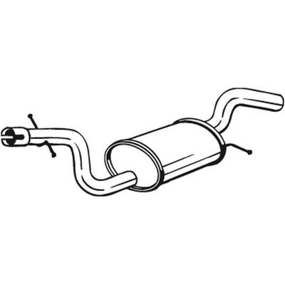 BOSAL Mittelschalldämpfer für SKODA VW 1K0253209AF 233-767 Image