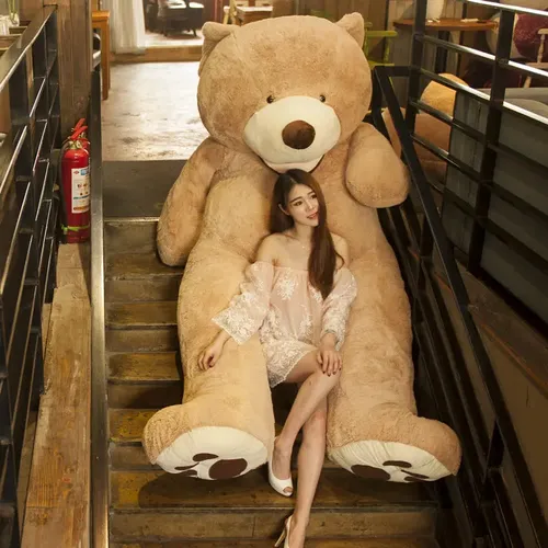 100 cm-200cm Amerika Riesigen Teddybär Plüsch Haut Spielzeug Teddybär Mantel Beliebte Geburtstag