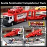 1/64 scania automobil transport lkw spielzeug simulation legierung automodell mit 2 automodellen