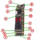 10 teile/lose original für iphone 11 display touch batterie kamera aufladen fpc stecker auf