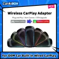 CarAiBOX RGB colorato Wireless CarPlay Adapter CarPlay Dongle con USB Plug and Play Smart Link Phone