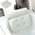 SPA Bath Pillow with Suction Cups Neck and Back Support Headrest Pillow Thickened for Home Hot Tub