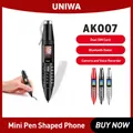 UNIWA AK007 Cellphone 0.96" Screen Dual SIM Pen Shaped 2G Cellphone GSM Mobile Phone Dialer Magic