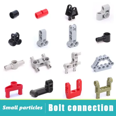 Moc hohe-tech Teile achse und pin anschlüsse Verschraubt Anschluss DIY Bausteine Zubehör Ziegel Spielzeug Kompatibel Mit anderen Image