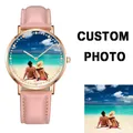 CL016 Brand Your Own Logo Watch Personalized Picture Wristwatch Customized with Photo Name Gift for
