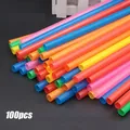 100pcs Multi Color 11mm PP Extra Wide Boba Bubble Tea Fat Drinking Smoothie Milkshake Straws