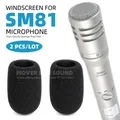 2 TEILE/LOS Für SHURE SM81 SM 81 LC Mikrofon Windschutz Pop Filter Windschutzscheibe Schwamm Schaum