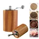 Wooden Salt Pepper Grinder Set Refillable Manual Peppercorn Spices Mill with Long Crank Shaker for