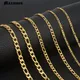 1 piece 3mm//5mm/7mm Black Gold Silver Color Figaro Link Chain Jewelry Classic Curb Necklace