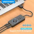 Vention Scheda audio esterna USB Adattatore audio da USB a 3,5 mm USB a a auricolare Microfono per MacBook Computer Laptop Scheda audio PS4