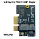 PCIE X1 WiFi Card Adapter Wireless Network Card M2 NGFF Bluetooth Converter for Desktop Wi-fi AX210