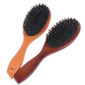 Natural Boar Bristle Hair Brush For Women Men Kid Soft Bristles Brush Hair Comb Restore Shine