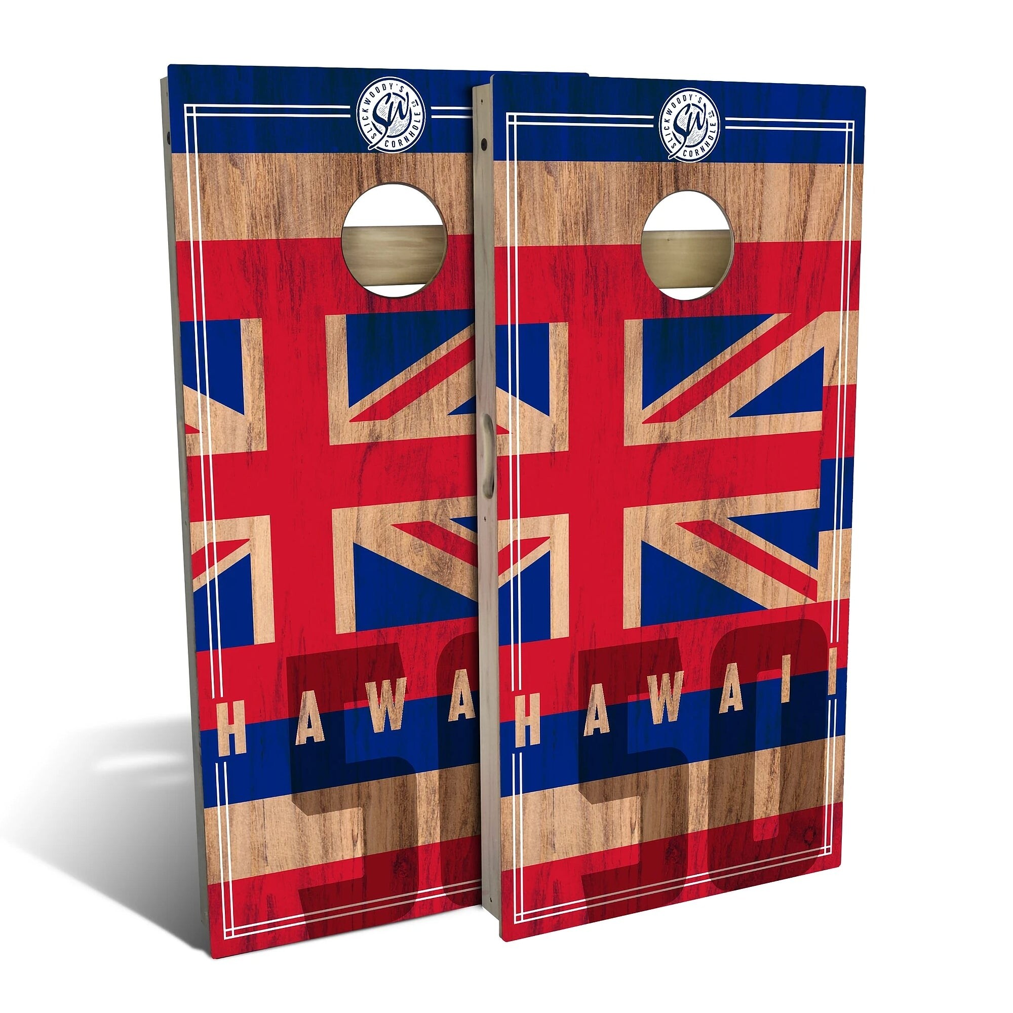 Hawaii State Flag 2 Outdoor Cornhole Board Set