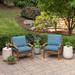 Arden Selections Outdoor Plush Modern Tufted Blowfill Deep Seat Set, 24 x 24