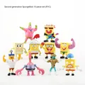 10 stücke Anime Spongebob Schwammkopf Figur Bob Crab Boss Patrick Star Action figuren Patrick Star