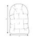 Humble + Haute Indoor Textured Egg Chair Cushion (Cushion Only) - 44 in x 27 in x 4 in