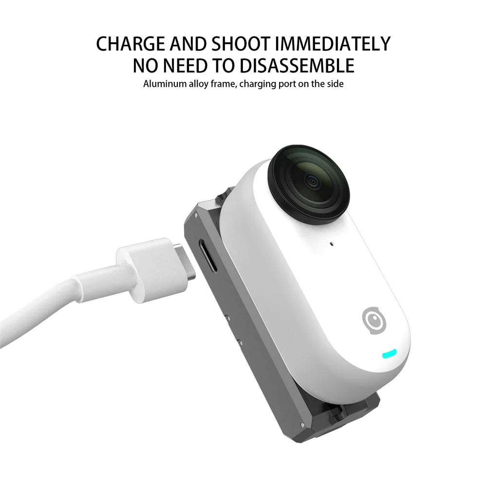 Go 3 magnetische Schnellwechsel-Adapter-Halterung für Insta360 Go 3 Daumenkamera, wiederaufladbare Basis, Action-Kamera-Zubehör Image