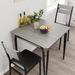 Farmhouse Dining Table Set With Upholstered Seat for Breakfast Nook