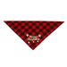 Baywell Merry Christmas Dog Bandana Classic Buffalo Plaid Pet Bandana Scarf Triangle Bibs Kerchief Set Pet Costume Accessories Decoration for Small Medium Large Dogs Cats Pets