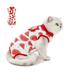 Cat Surgical Recovery Suit After Surgery Wear Pajama Suit Home Indoor Pets Clothing(Watermelon) - M