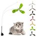 Baywell Feather Cat Stick Toy Pet Toy Toys Cat Toy Wand Cat Interactive Toys Cat Teaser Cat Wand Teaser Cats Wand Toy Wand