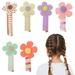 6 Pcs Ponytail Holders Flower Hair Ties Hair Rubber Bands Cute Ponytail Holders Girl Hair Accessories