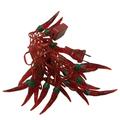 Chili String Lights 9.8ft 20 LEDs Pepper Lights Decorations for Patio Fence Deck Balcony Camping(Chinese Flat Plug)