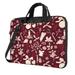 ZICANCN Laptop Case 15.6 inch Red Holiday Decorations Work Shoulder Messenger Business Bag for Women and Men