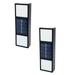 2PCS Led Light Decoration Light Outdoor Outdoor Led Solar Light Wall Sconce Porch Light Solar Security Lights Wireless Ip 65 Waterproof Outdoor Lights For Patio Garage Garden